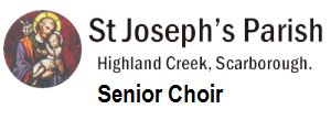 St. Joseph's Parish Senior Choir Logo