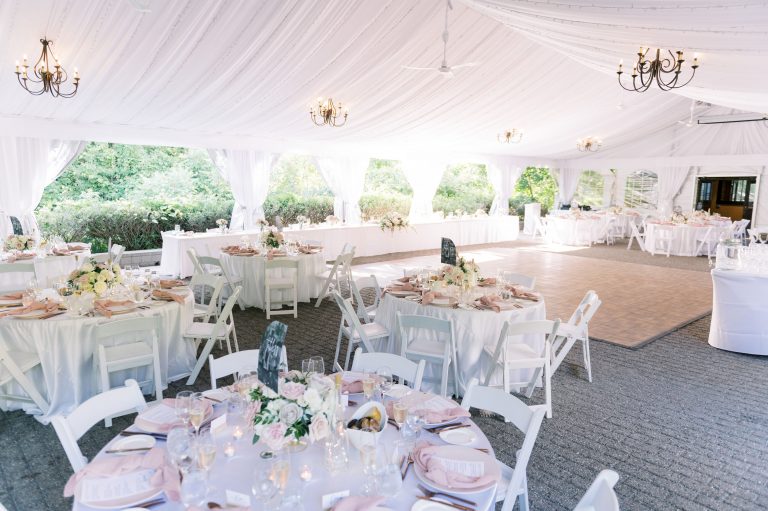 Outdoor reception tent